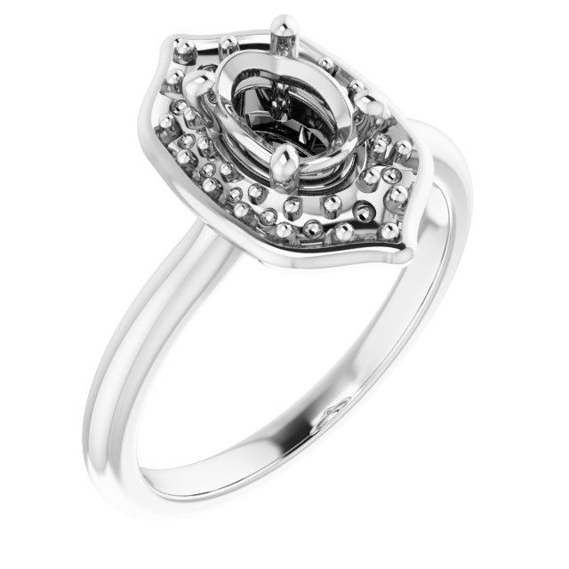 Halo-Style Engagement Ring