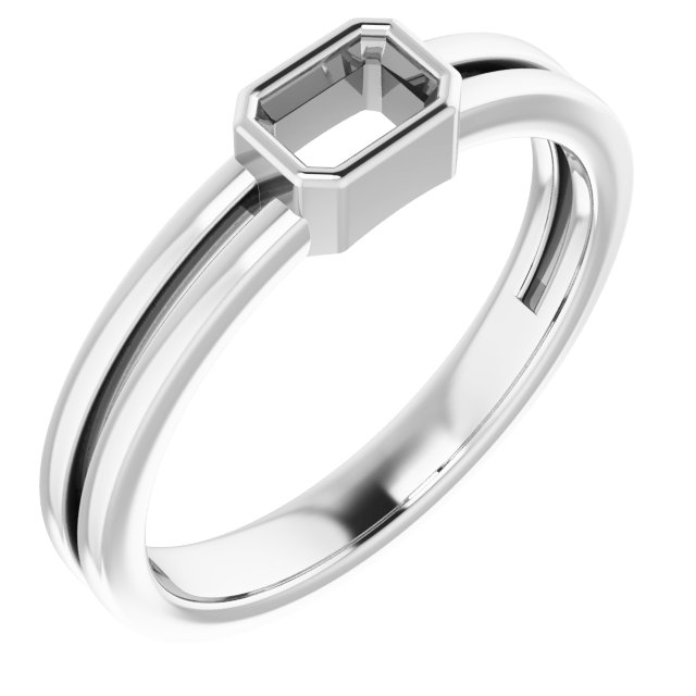 Bezel-Set Solitaire Ring