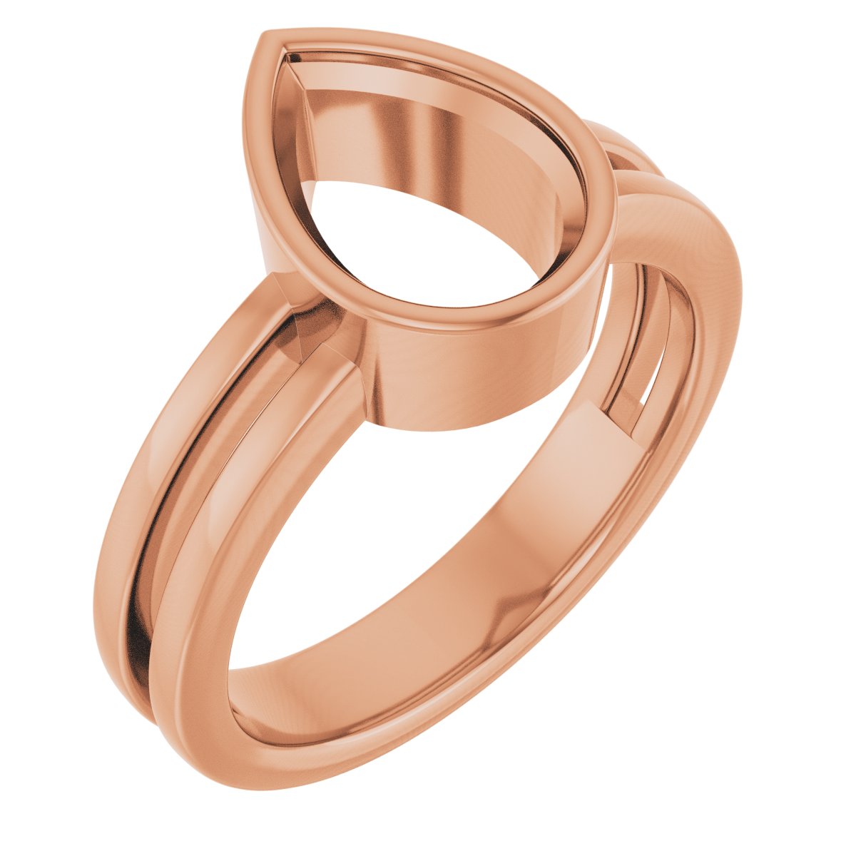Bezel-Set Solitaire Ring