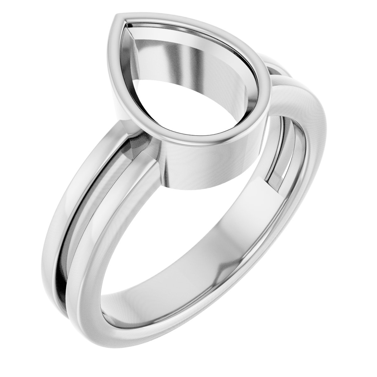 Bezel-Set Solitaire Ring