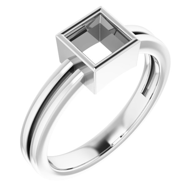 Bezel-Set Solitaire Ring
