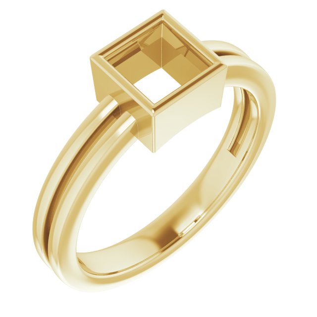 Bezel-Set Solitaire Ring