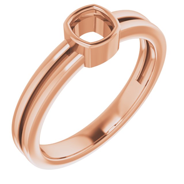 Bezel-Set Solitaire Ring