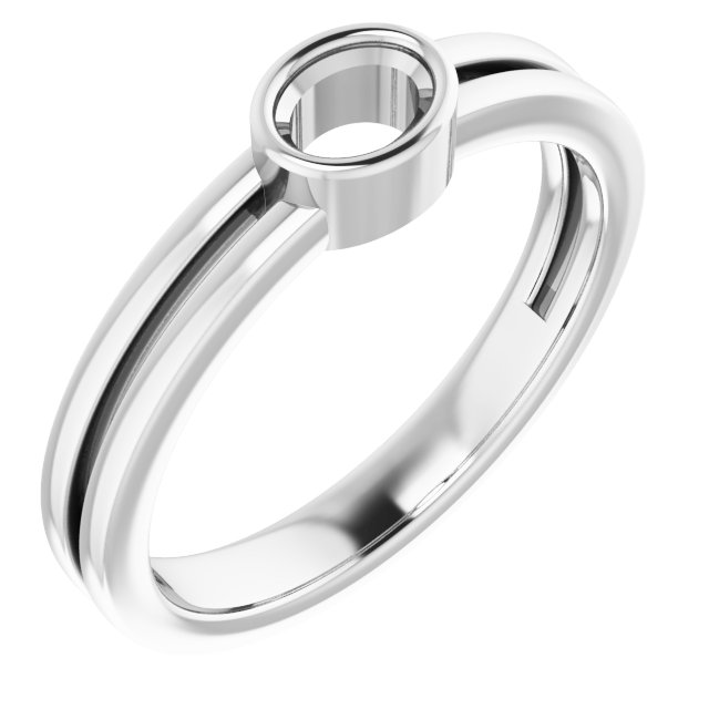 Bezel-Set Solitaire Ring