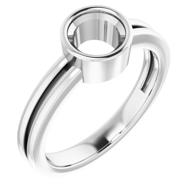 Bezel-Set Solitaire Ring
