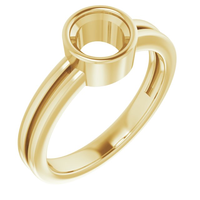 Bezel-Set Solitaire Ring