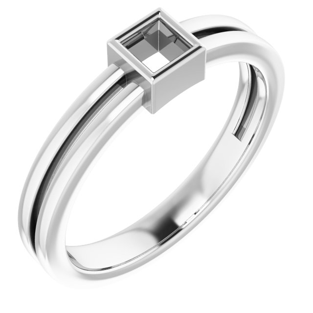Bezel-Set Solitaire Ring