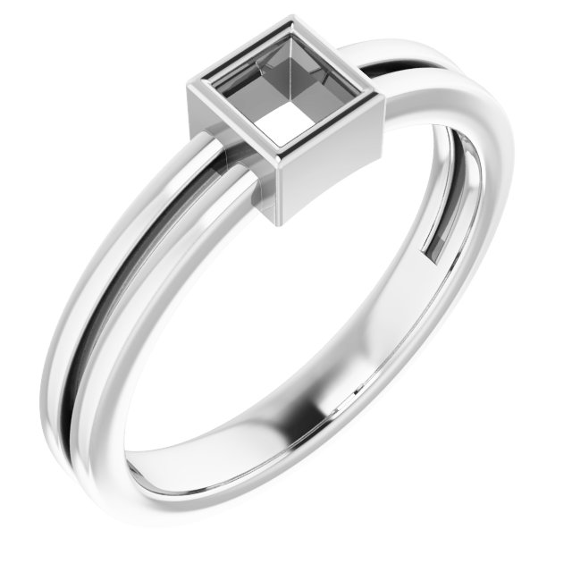 Bezel-Set Solitaire Ring