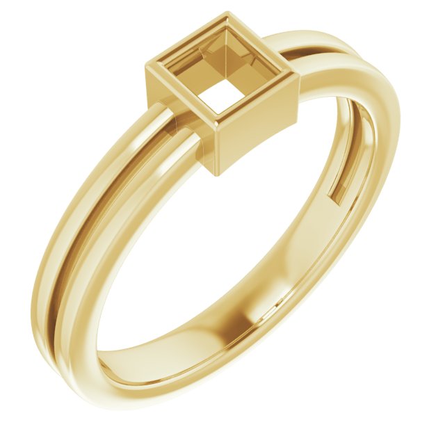 Bezel-Set Solitaire Ring