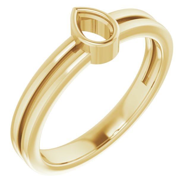 Bezel-Set Solitaire Ring