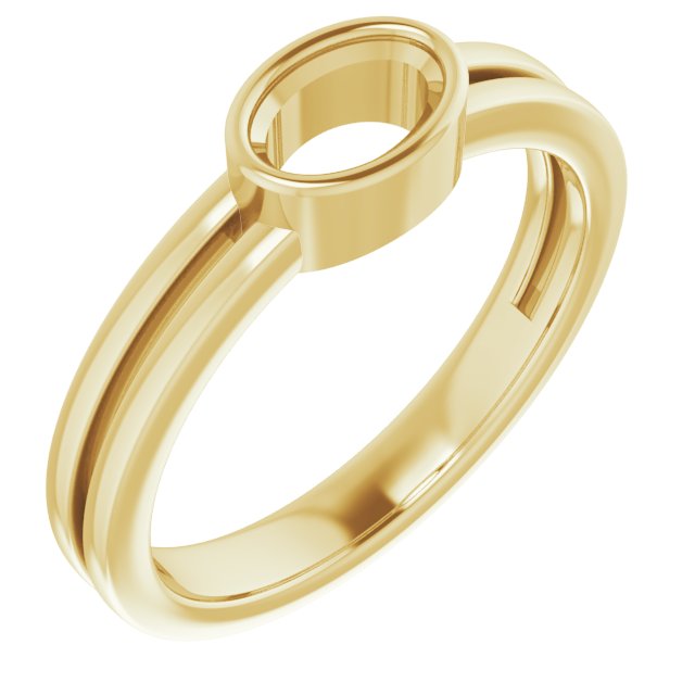 Bezel-Set Solitaire Ring