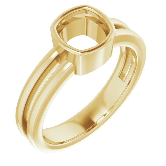 Bezel-Set Solitaire Ring