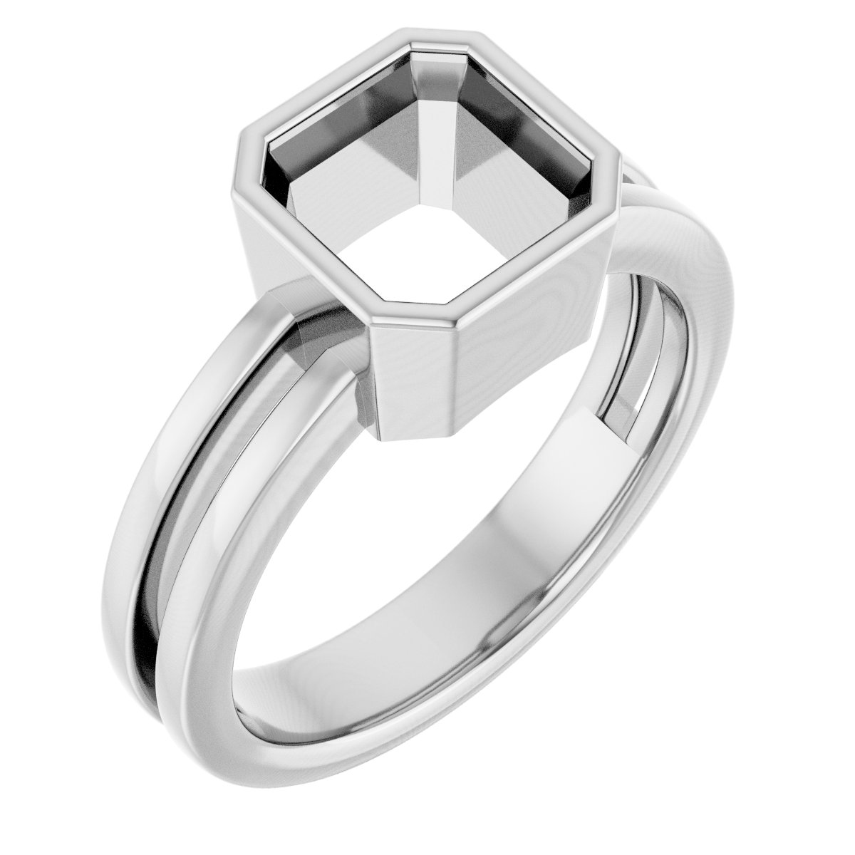 Bezel-Set Solitaire Ring