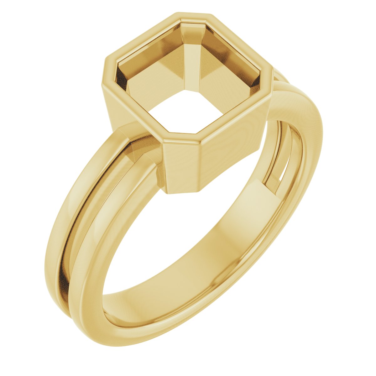 Bezel-Set Solitaire Ring