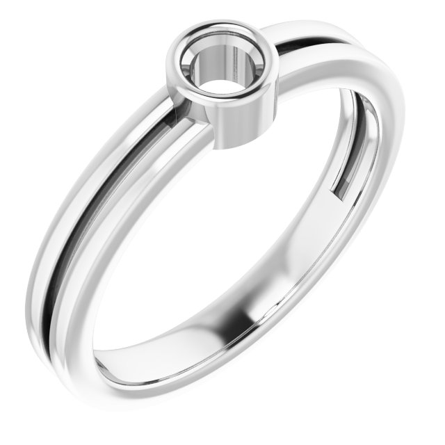 Bezel-Set Solitaire Ring