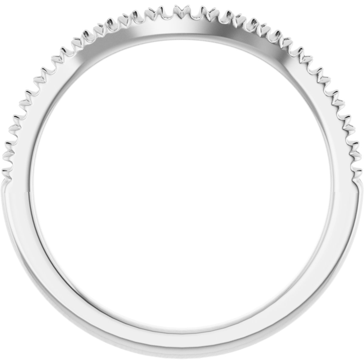 Band Mounting for 8x6 mm Oval Ring view 2