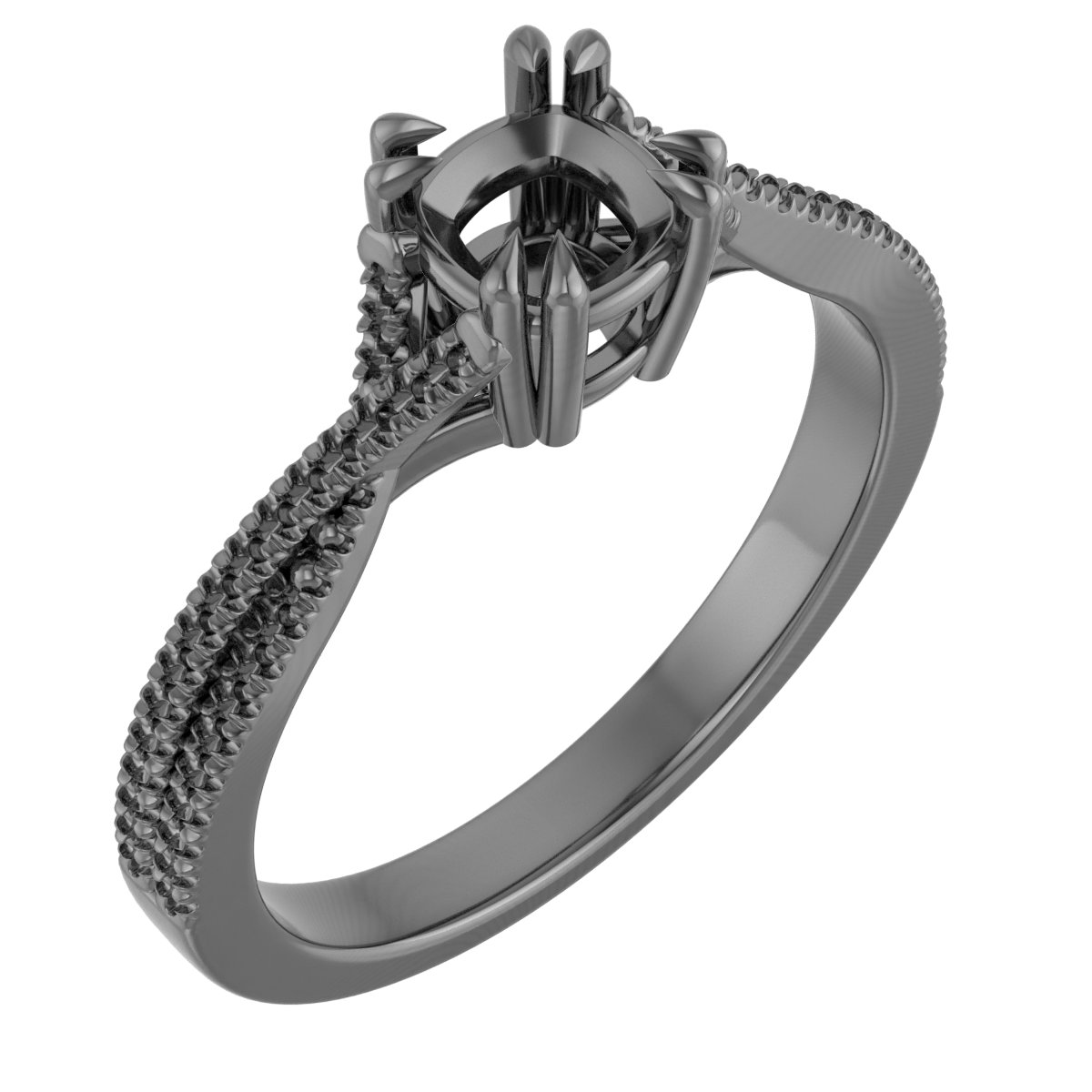 8x6 mm Oval Engagement Ring Mounting
