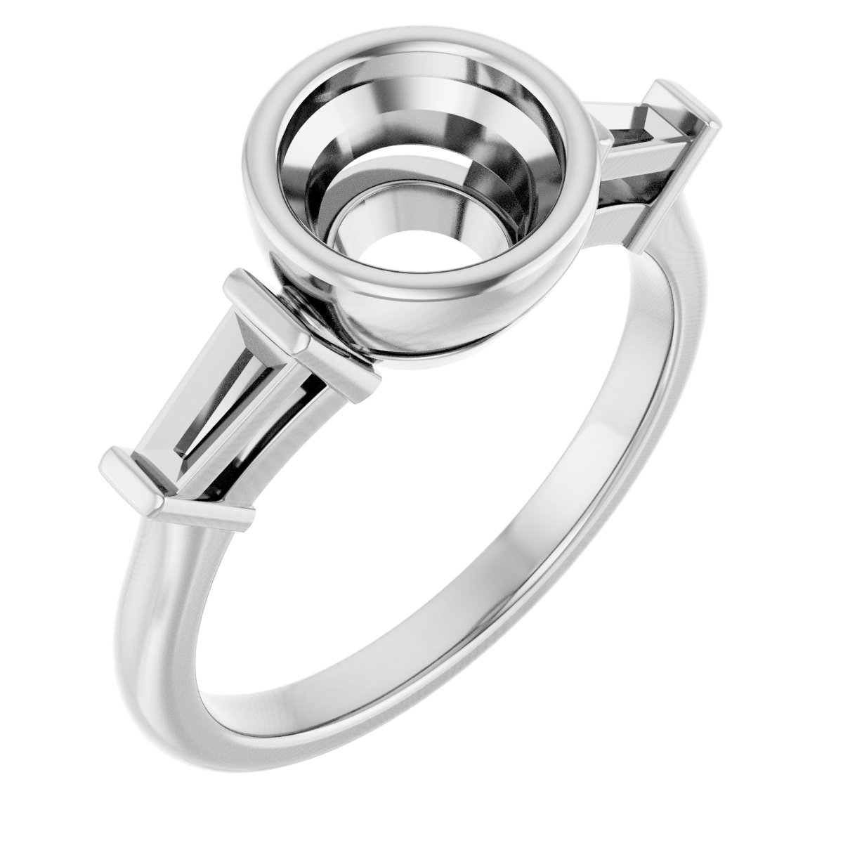 Bezel-Set Engagement Ring
