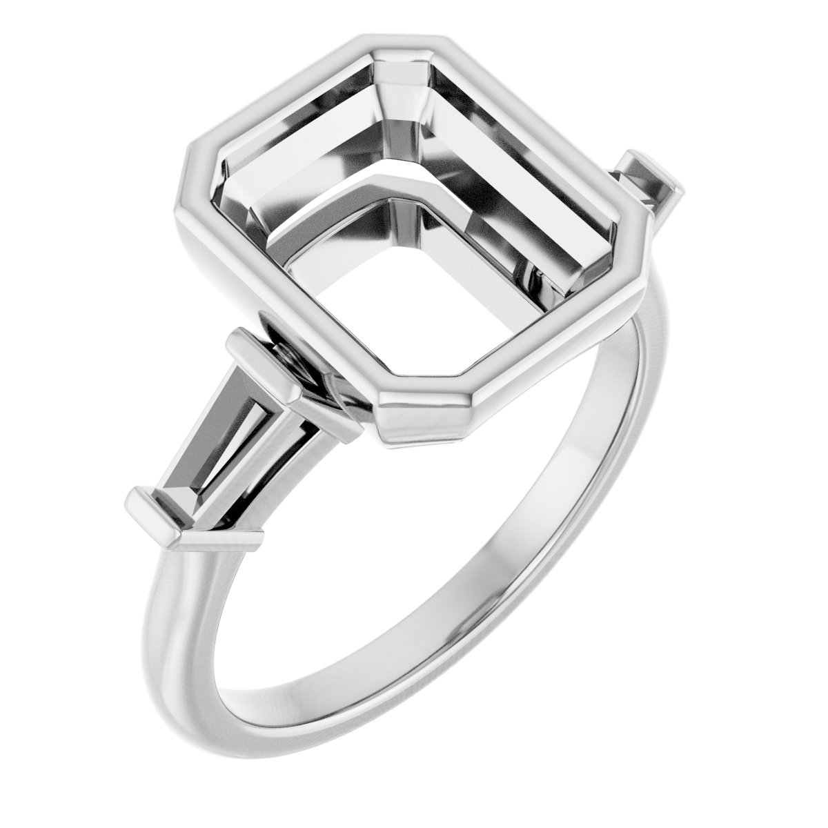 Bezel-Set Engagement Ring
