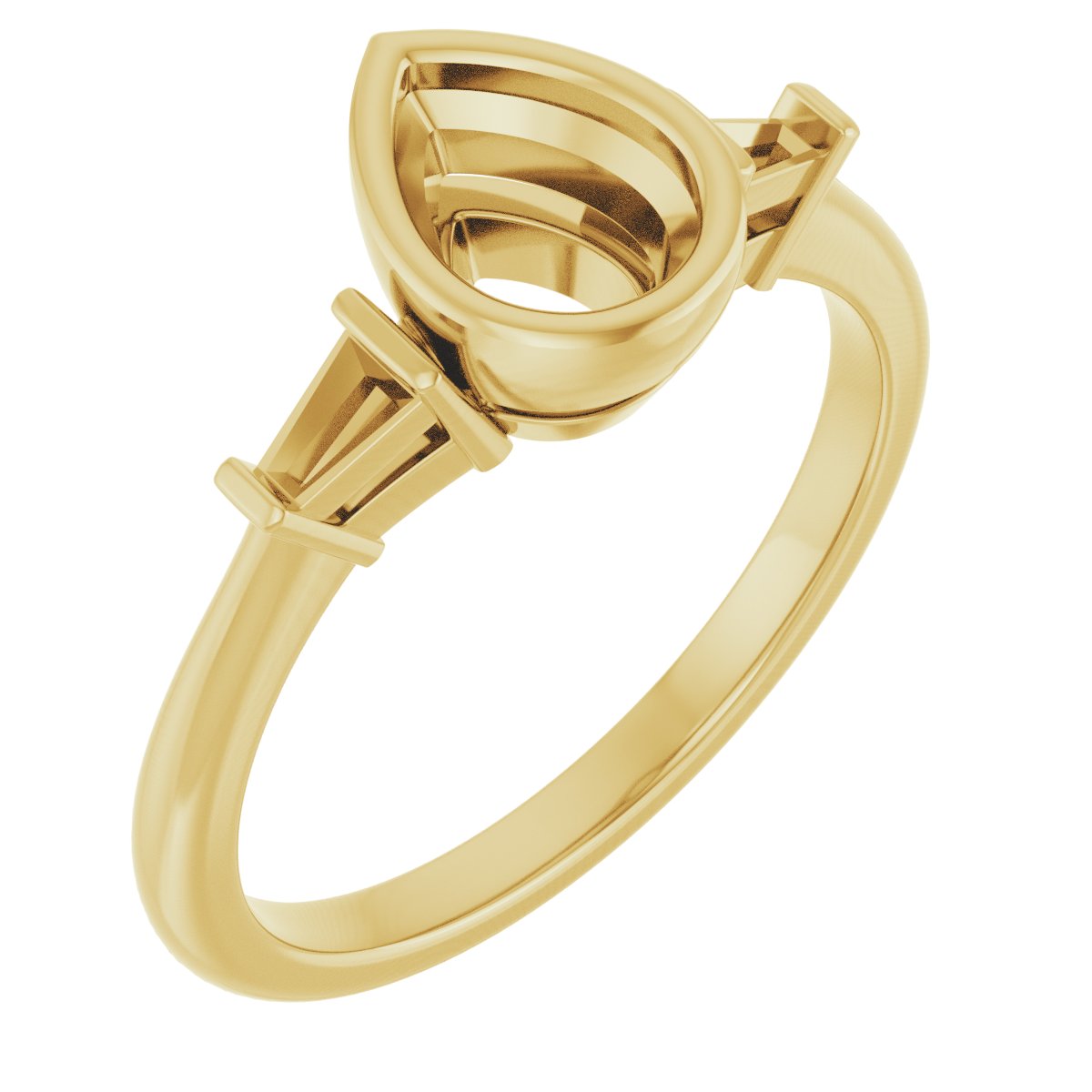 Bezel-Set Engagement Ring