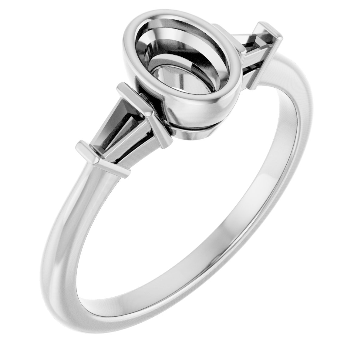Bezel-Set Engagement Ring