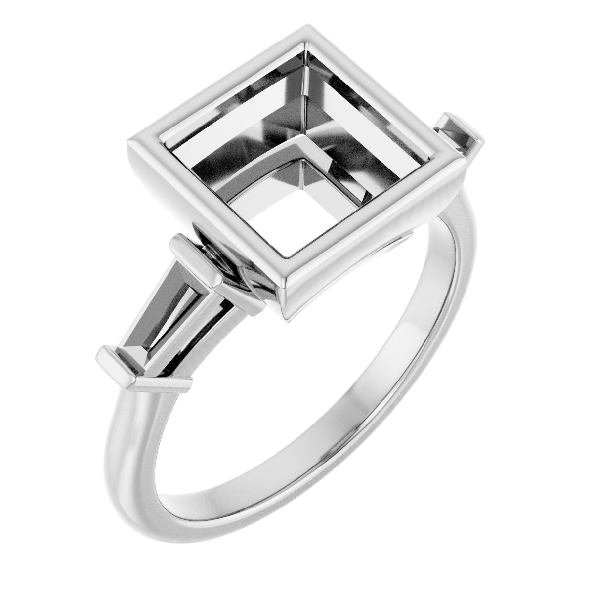 Bezel-Set Engagement Ring