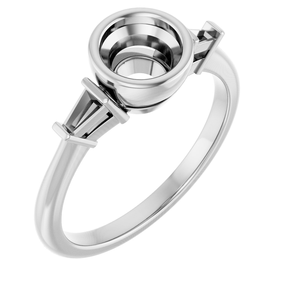 Bezel-Set Engagement Ring