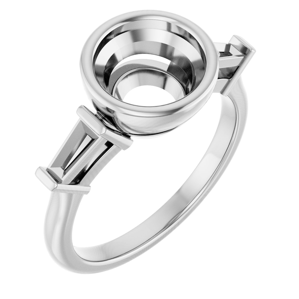Bezel-Set Engagement Ring