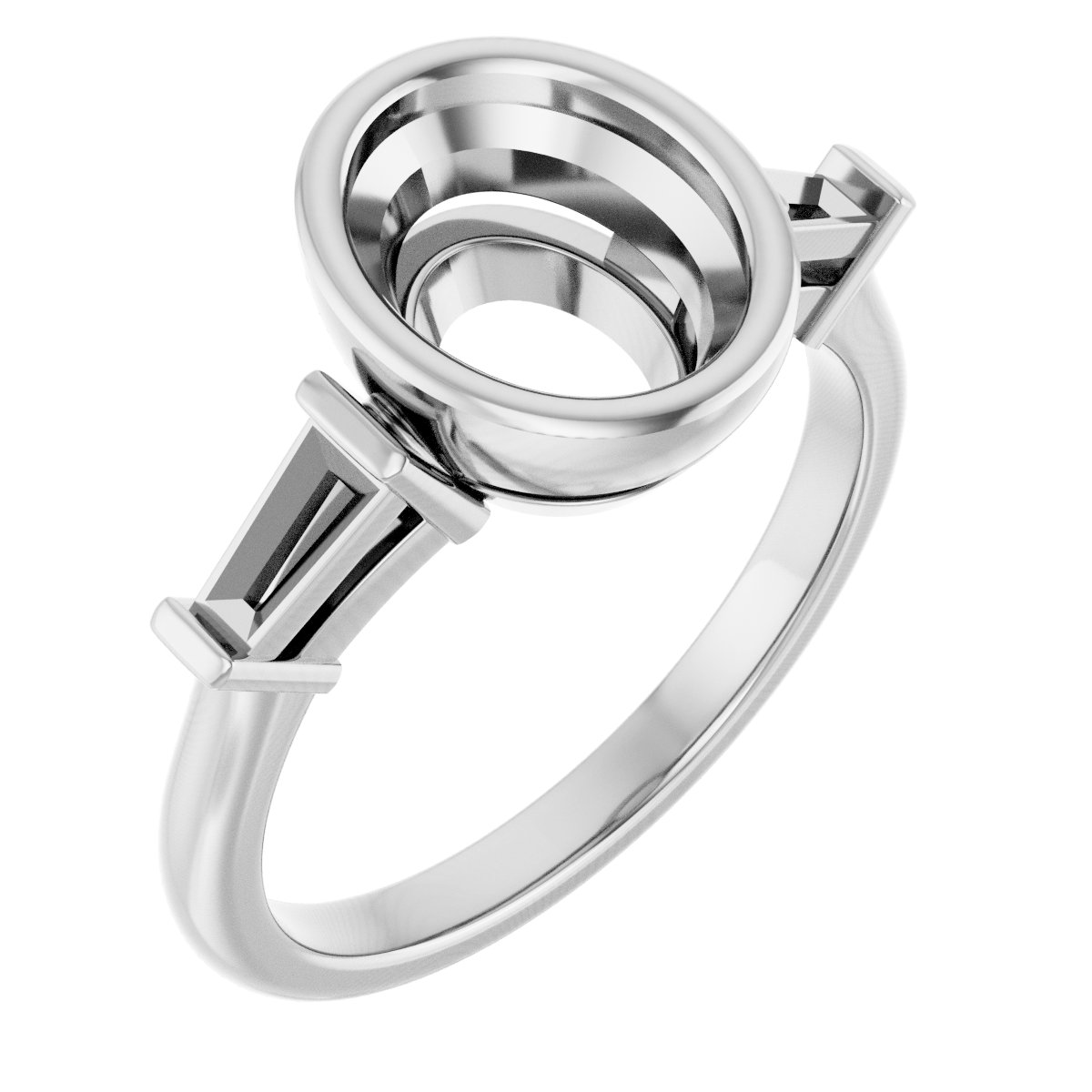 Bezel-Set Engagement Ring