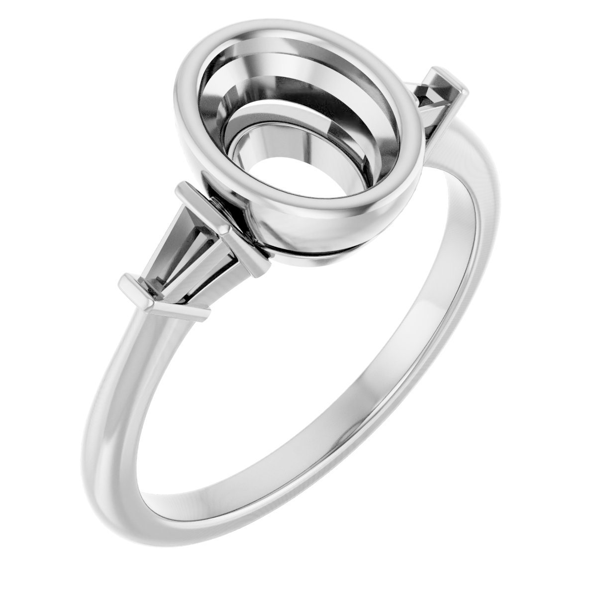 Bezel-Set Engagement Ring