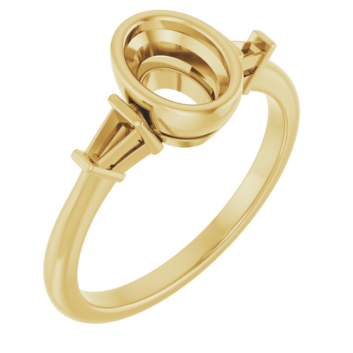 Bezel-Set Engagement Ring