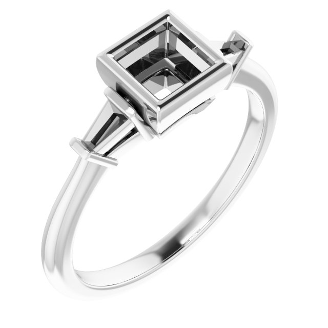 Bezel-Set Engagement Ring
