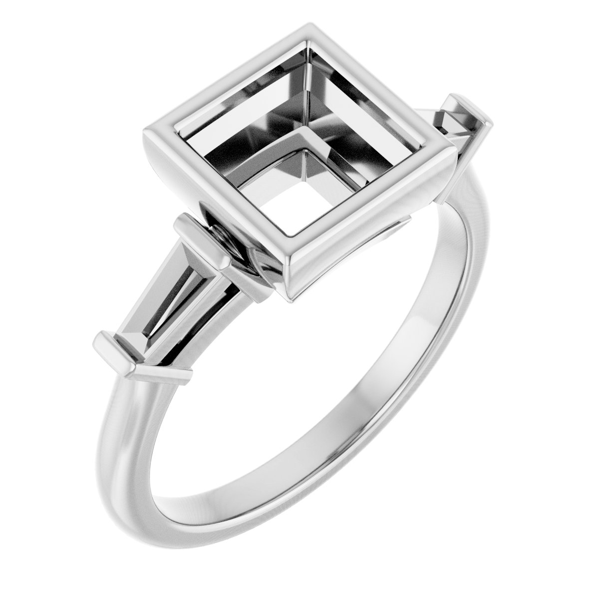 Bezel-Set Engagement Ring