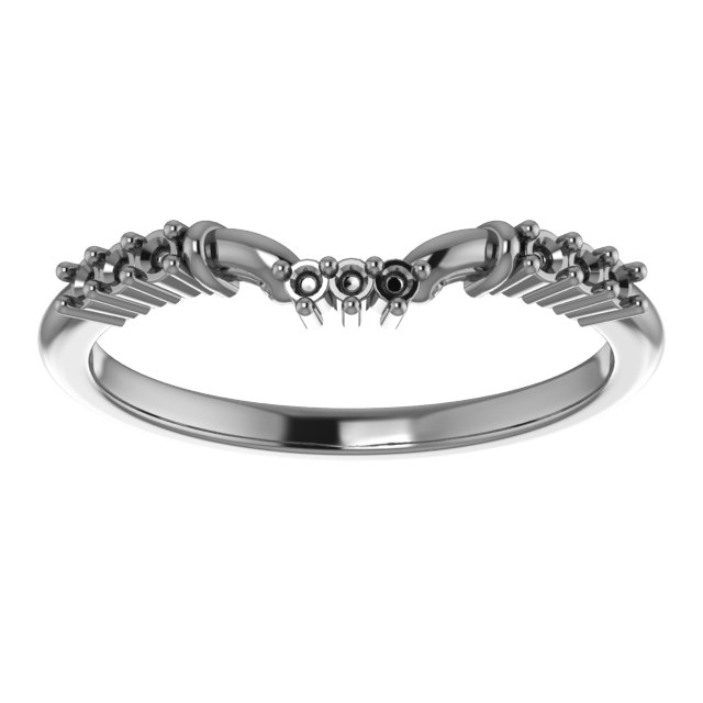 Band Mounting for 6 mm Square Ring view 3