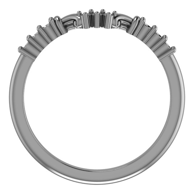 Band Mounting for 6 mm Square Ring view 2