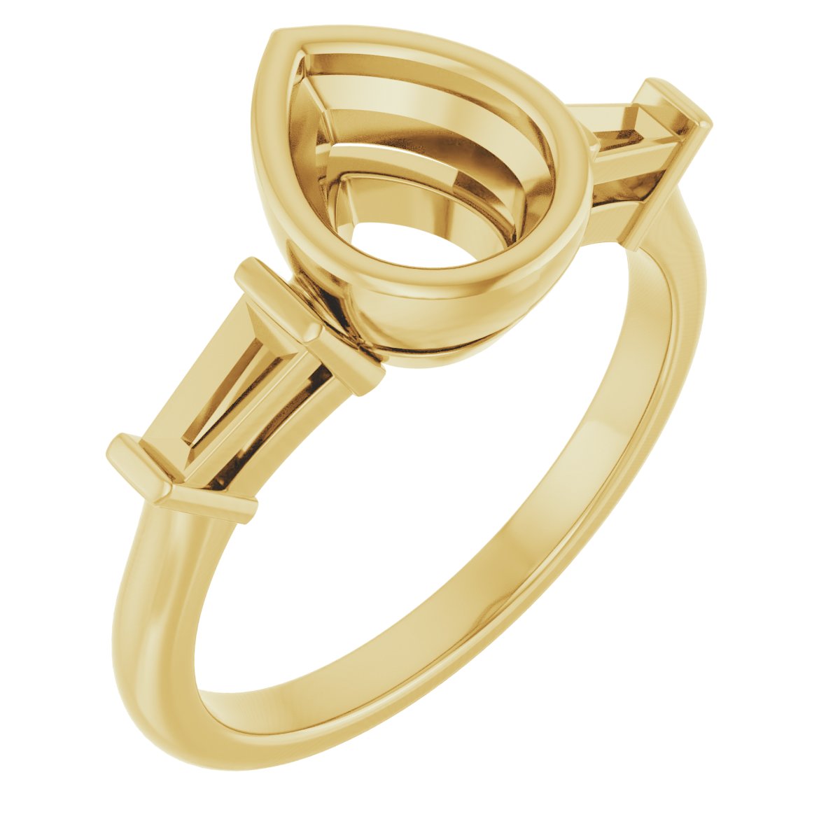Bezel-Set Engagement Ring