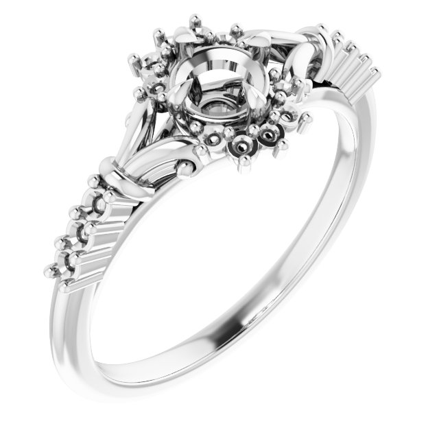 Accented Engagement Ring