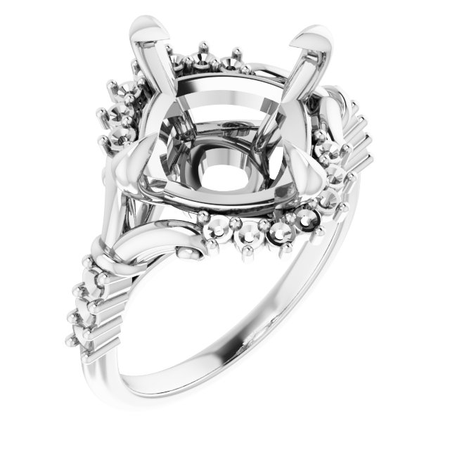 Accented Engagement Ring