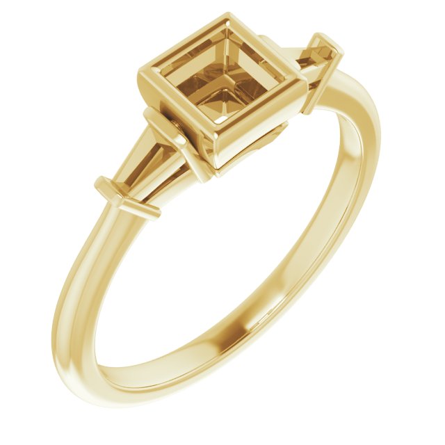 Bezel-Set Engagement Ring