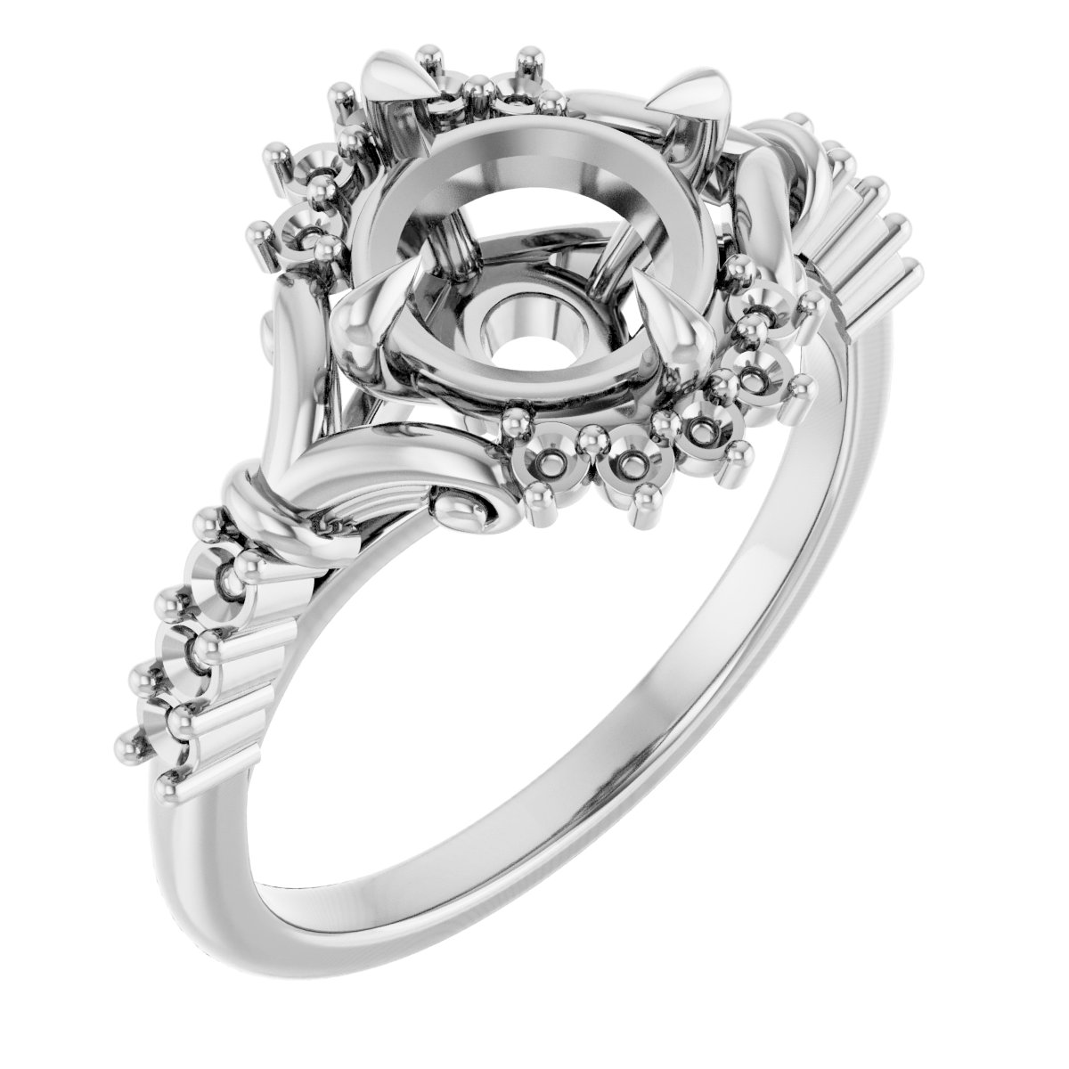 Accented Engagement Ring
