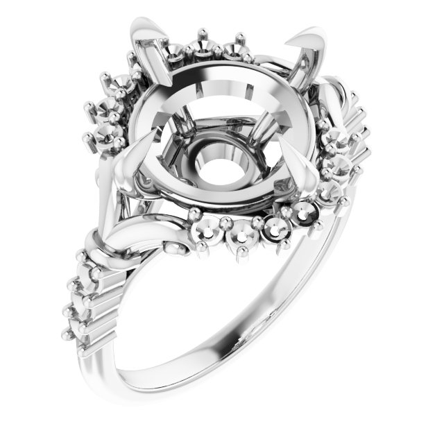 Accented Engagement Ring