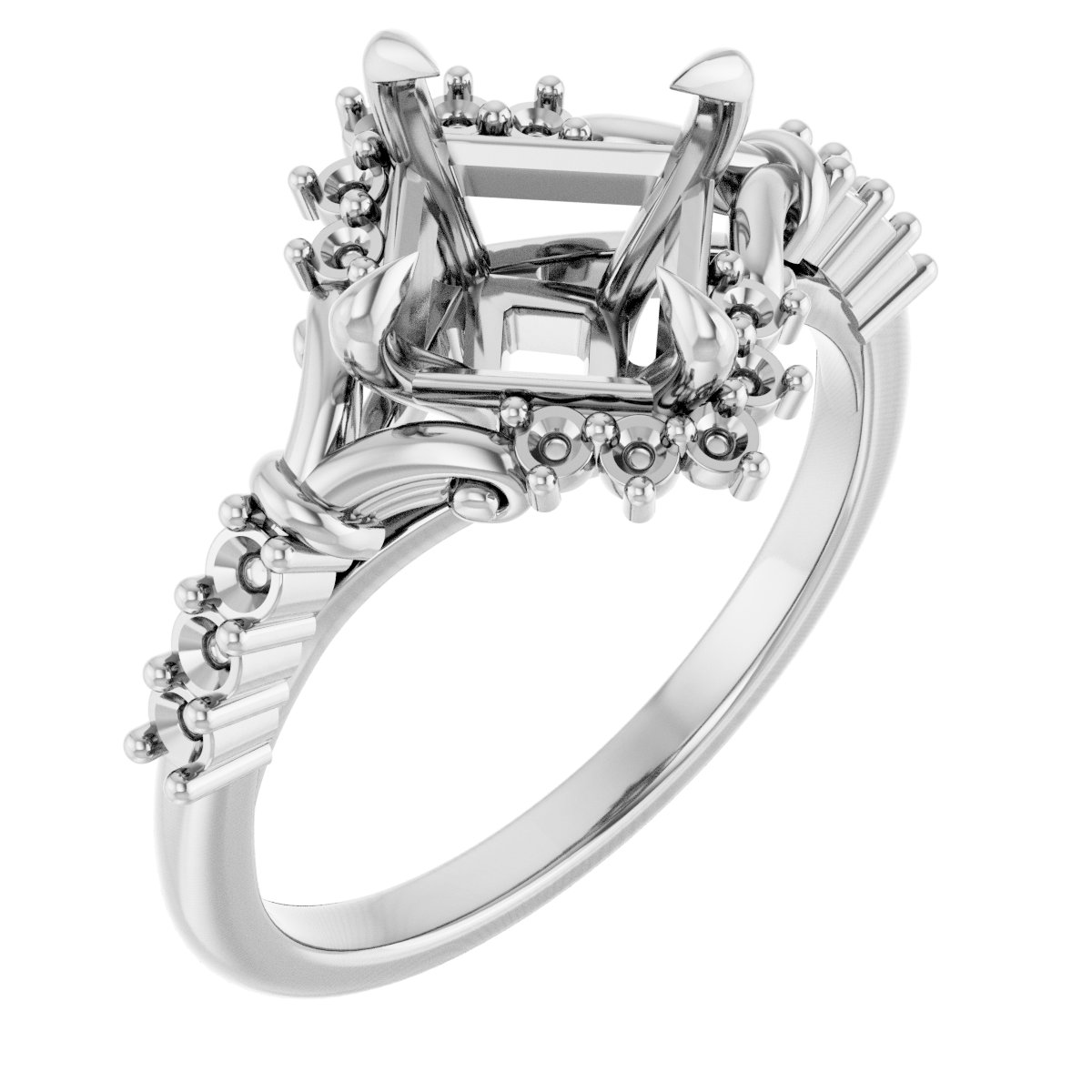 Accented Engagement Ring