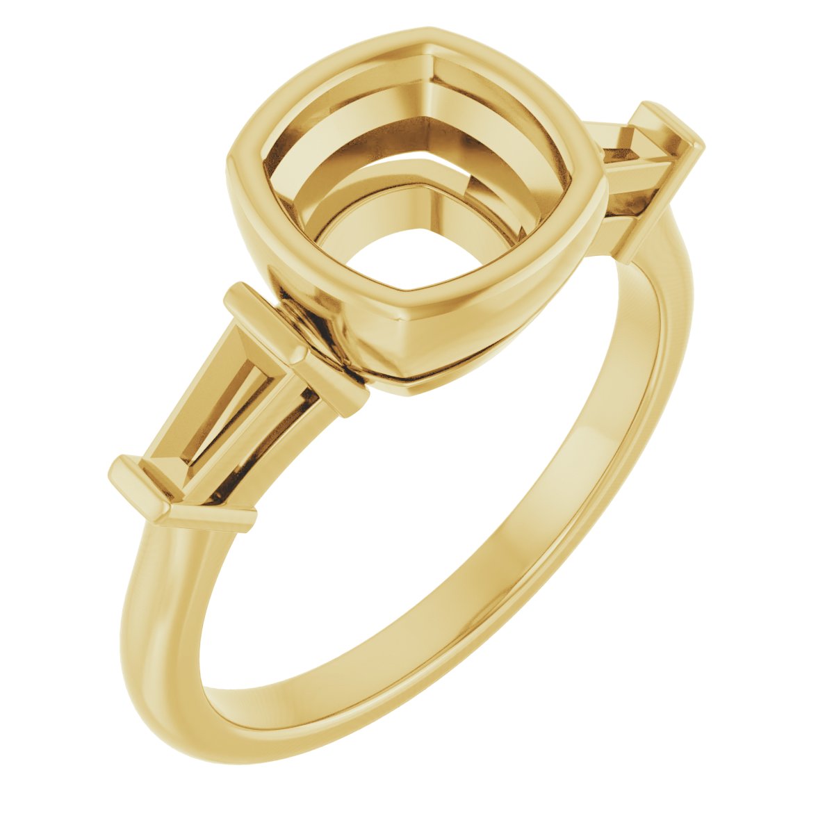 Bezel-Set Engagement Ring