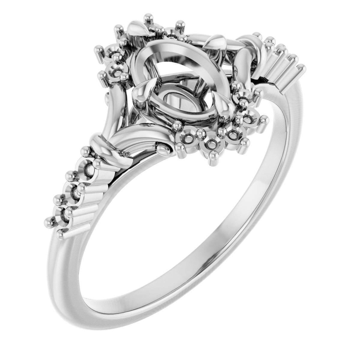 Accented Engagement Ring