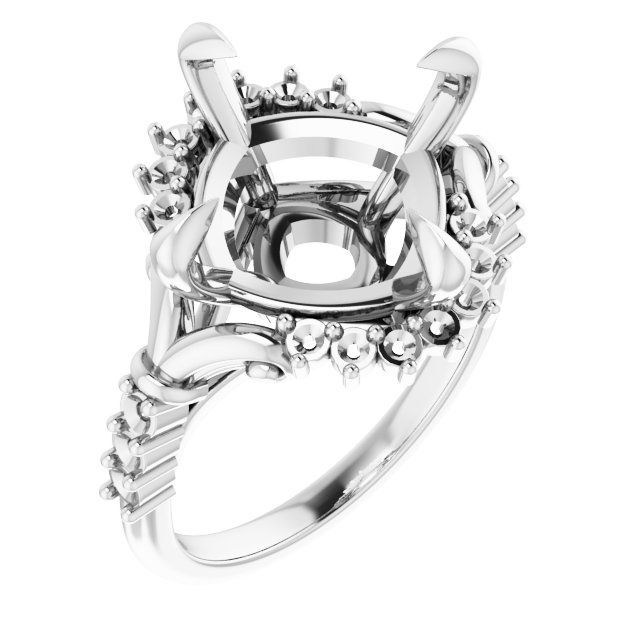 Accented Engagement Ring