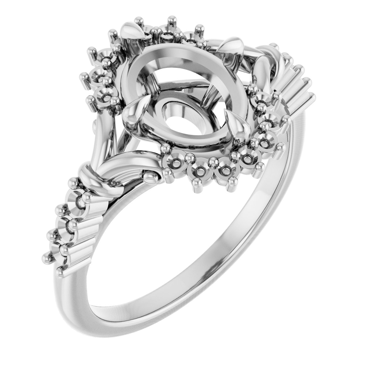 Accented Engagement Ring