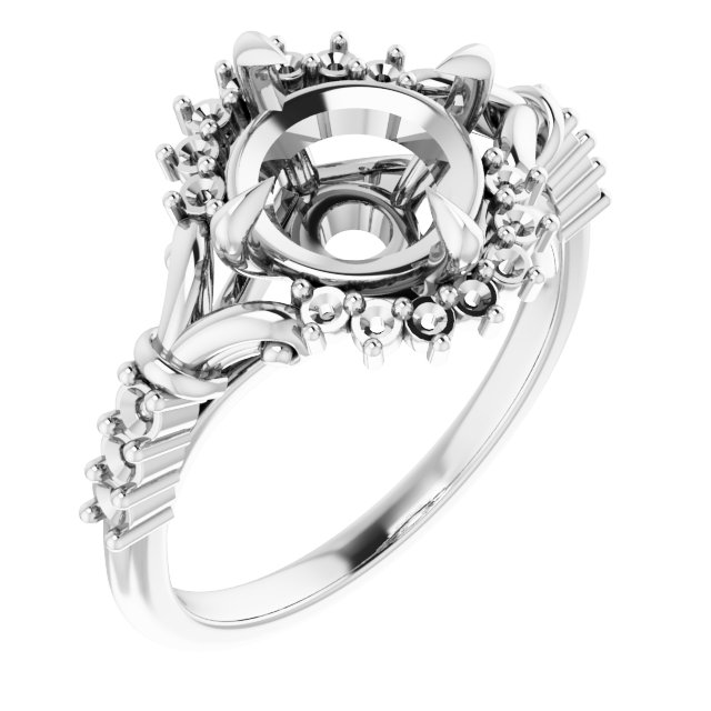 Accented Engagement Ring