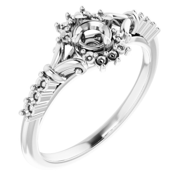 Accented Engagement Ring