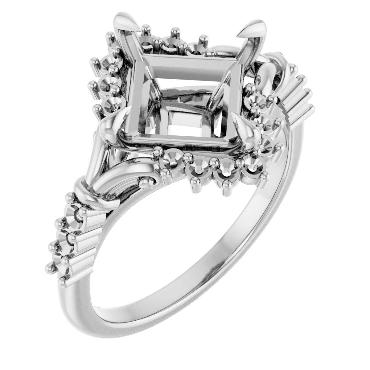 Accented Engagement Ring