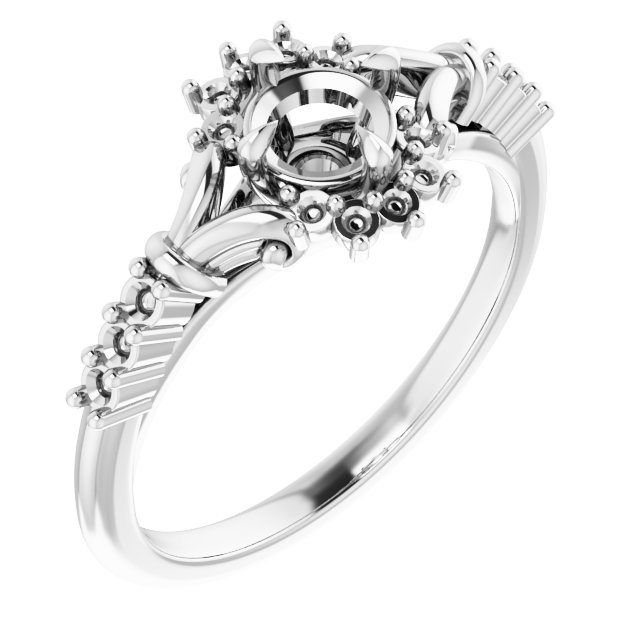 Accented Engagement Ring